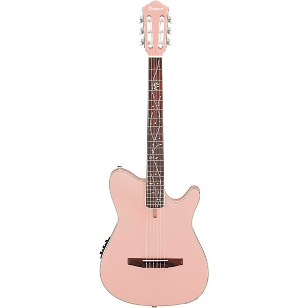 Ibanez TOD10N Tim Henson Signature Nylon Acoustic-Electric Guitar w/ Gig Bag Pearl Pink Flat