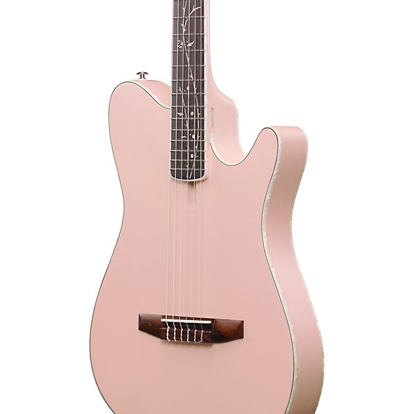 Ibanez TOD10N Tim Henson Signature Nylon Acoustic-Electric Guitar w/ Gig Bag Pearl Pink Flat