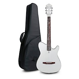 Ibanez TOD10N Tim Henson Signature Nylon Acoustic-Electric Guitar w/ Gig Bag Silver Metallic Flat