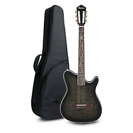 Ibanez TOD20FMN Tim Henson Signature Nylon Acoustic-Electric Guitar w/ Gig Bag Black Burst Fade