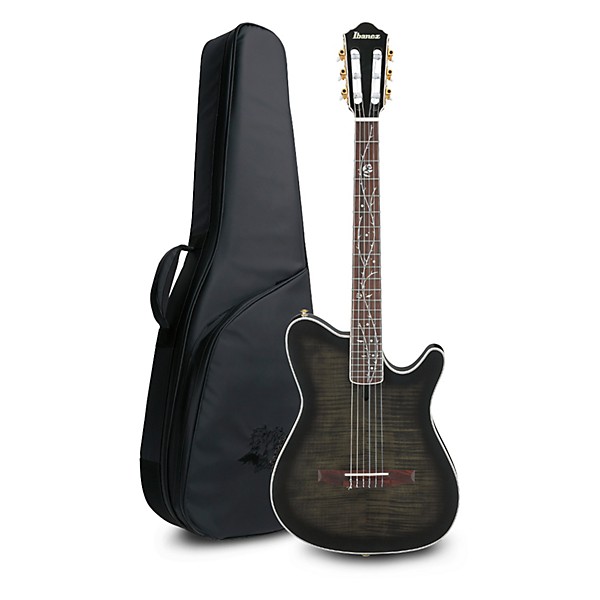 Ibanez TOD20FMN Tim Henson Signature Nylon Acoustic-Electric Guitar w/ Gig Bag Black Burst Fade