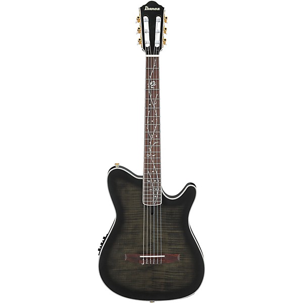 Ibanez TOD20FMN Tim Henson Signature Nylon Acoustic-Electric Guitar w/ Gig Bag Black Burst Fade