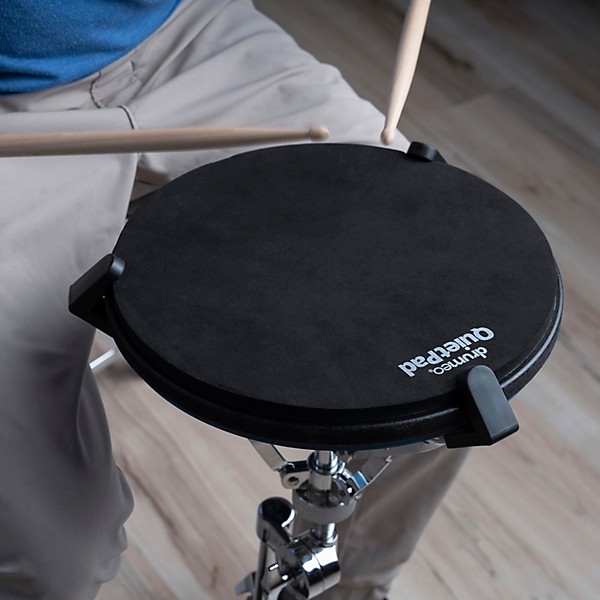 Drumeo QuietPad Practice Pad - Black, 12 in.
