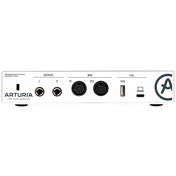 Arturia MiniLab 3 37-Key Controller Bundle With Minifuse 2 Interface, Yamaha HS5 Monitor Pair and Stands/Cables - White