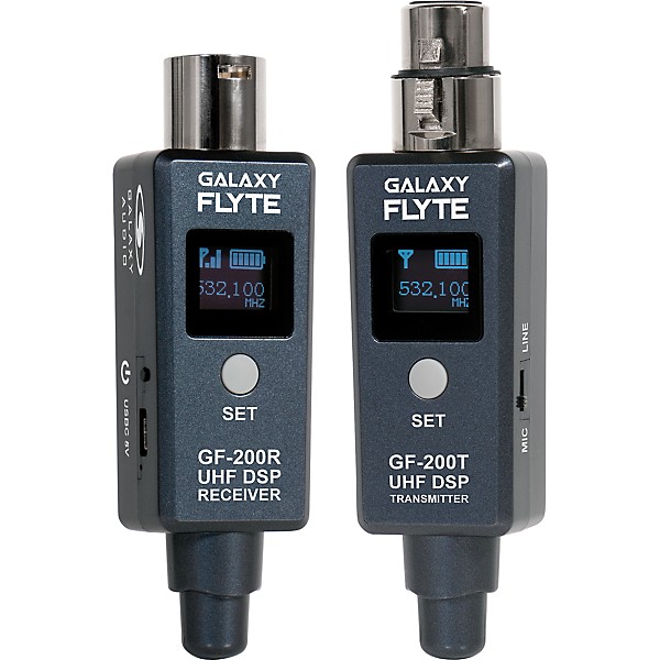 Galaxy Audio FLYTE GF-200-2 UHF DSP Wireless System DUO Pack - 500-523 MHz