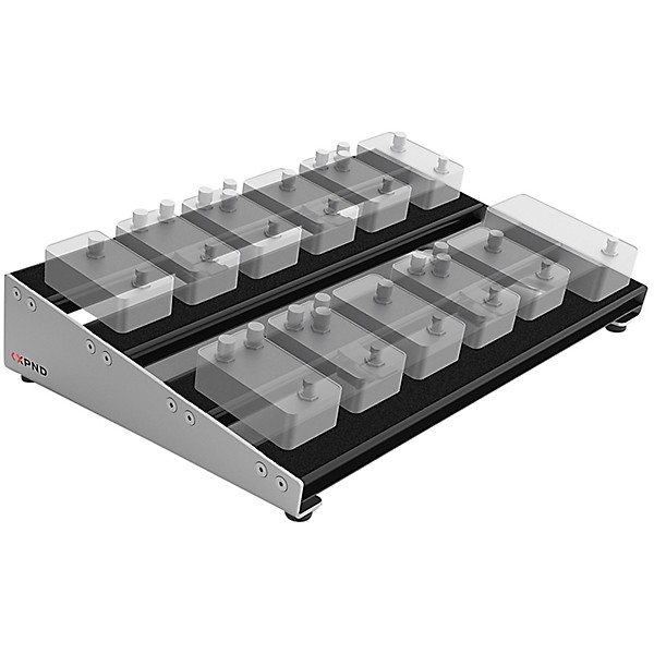 D'Addario XPND Core Pedalboard Two Row with Backline Core 2 Pedalboard Transporter
