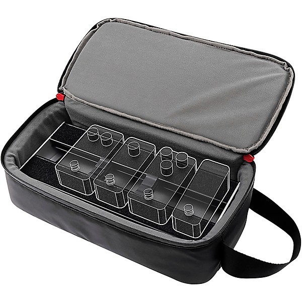 D'Addario XPND Core Pedalboard Single Row with Backline Core 1 Pedalboard Transporter