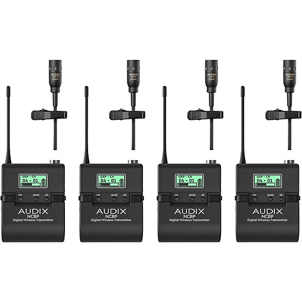 Audix Novacore NC4BX10 Quad-Channel Bodypack Wireless System