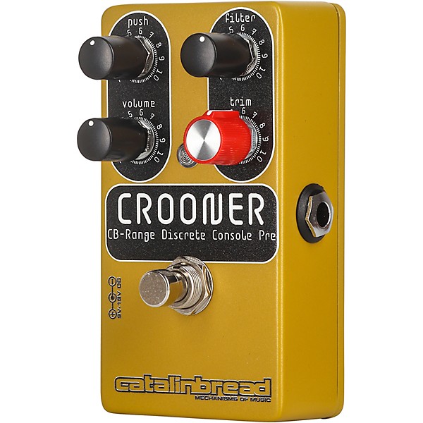 Catalinbread Crooner Console Preamp Pedal - Gold