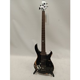 Used Squier MB4 Skull & Crossbones Electric Bass Guitar