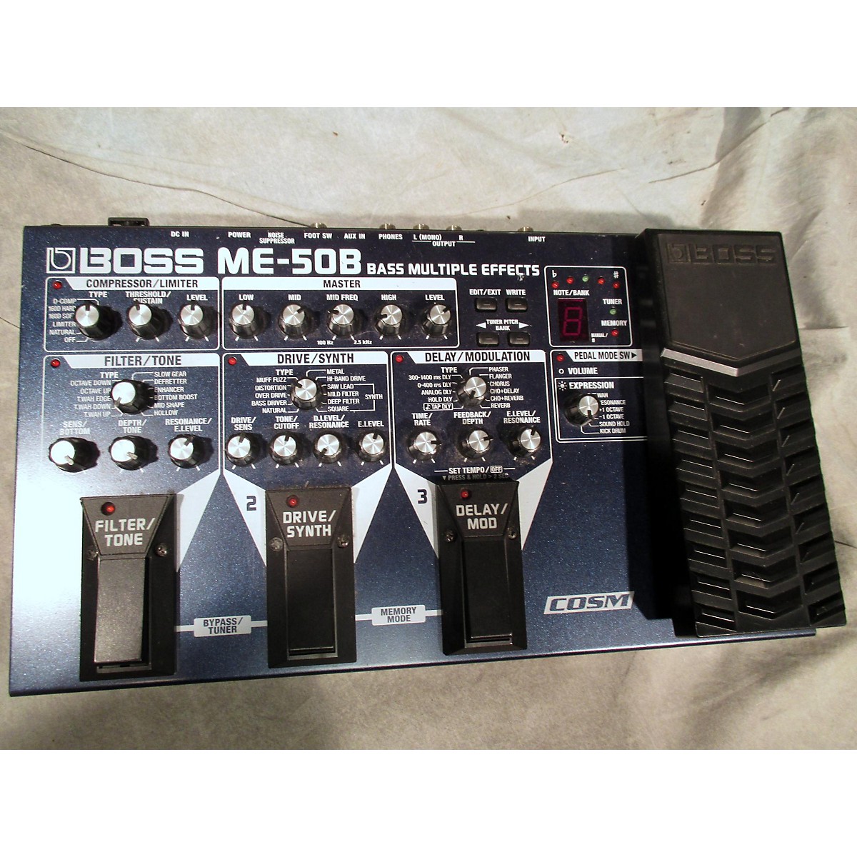 Used Boss ME50B Bass Multi Bass Effect Pedal Guitar Center