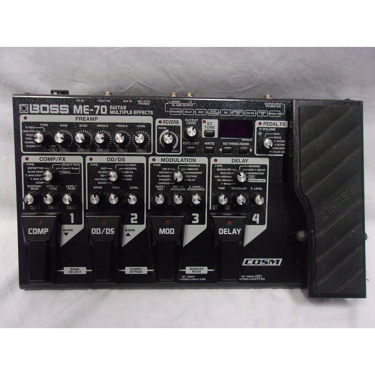 Used Boss Me70 Guitar Multi Effect Processor 