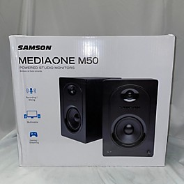 Used Samson MEDIAONE M50 PAIR Powered Monitor