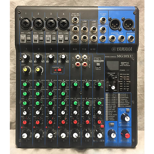 Used Yamaha MG10XU Unpowered Mixer Guitar Center