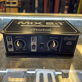 Used Radial Engineering MIX 2:1 Two Channel Audio Combiner & Mixer Unpowered Mixer