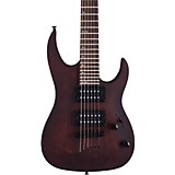 MM100 Mini Double-Cutaway Electric Guitar Walnut Stain