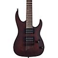 Mitchell MM100 Mini Double-Cutaway Short-Scale Electric Guitar - Walnut Stain