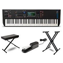 Yamaha MODX7+ Synthesizer With Stand, Bench and Sustain Pedal