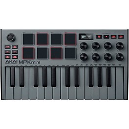 Open Box Akai Professional MPK Mini MK3 Keyboard Controller Level 1 Grey