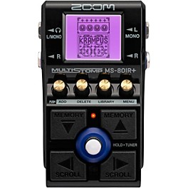 Zoom MS-80IR+ MultiStomp Pedal with Multi-Layer IR Technology Effects Pedal