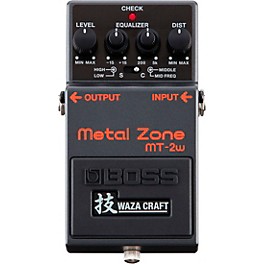 Open Box BOSS MT-2W Metal Zone Waza Craft Distortion Guitar Effects Pedal Level 1