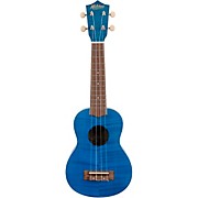 MU45F Exotic Soprano Ukulele Flamed Maple Blue