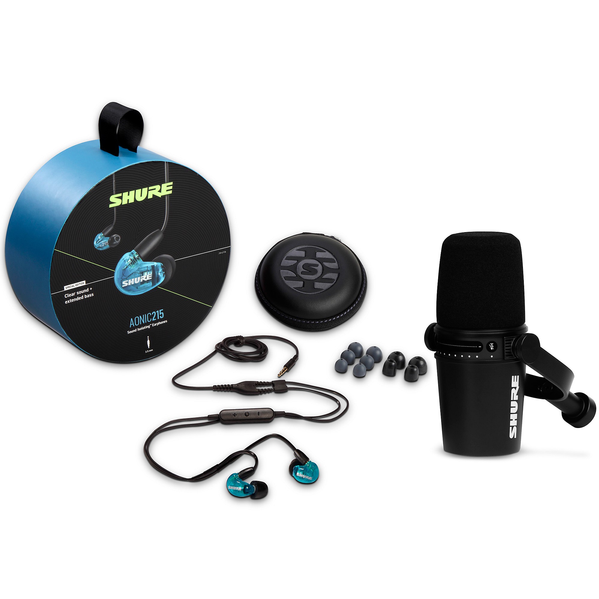 blue compass shure mv7