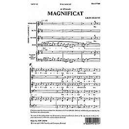 Novello Magnificat SSAATTBB Composed by Giles Swayne