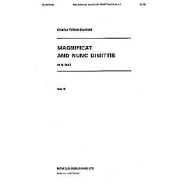 Novello Magnificat and Nunc Dimittis in B Flat SATB Composed by Charles Villiers Stanford