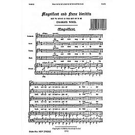 Novello Magnificat and Nunc Dimittis in D SATB, Organ Composed by Charles Wood