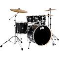 PDP by DW Mainstage 5-Piece Complete Drum Set With 22" Bass Drum & Paiste Cymbals Black Sparkle