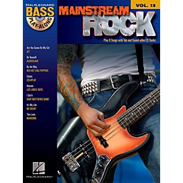 Hal Leonard Mainstream Rock - Bass Play-Along Volume 15 Book/CD