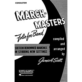 Rubank Publications March Masters Folio for Band (1st Bb Cornet) Concert Band Composed by Various