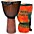 X8 Drums Matahari Professional Djembe Drum with Bag & Lessons 14 x 26 in.