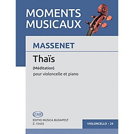 Editio Musica Budapest Meditation (Thaïs) (Cello and Piano) EMB Series Composed by Jules Massenet