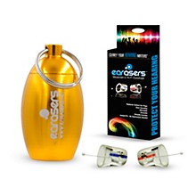 Earasers Medium Musicians Plugs and Carrying Case Bundle