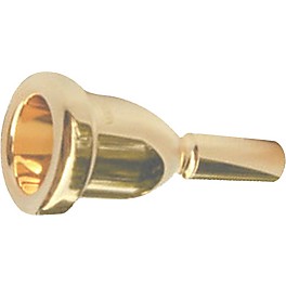 Bach Mega Tone Large Shank Trombone Mouthpiece in Gold