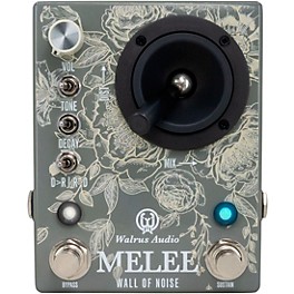 Blemished Walrus Audio Melee: Wall of Noise Reverb and Distortion Effects Pedal Floral Series 2024 Level 2 Grey 197881301439