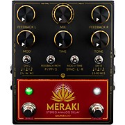 Meraki Analog Stereo Delay Effects Pedal Black