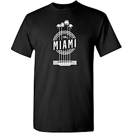 Guitar Center Miami Four Palm Trees Graphic T-Shirt Large