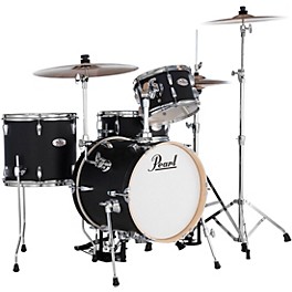 Pearl Midtown 4-Piece Complete Drum Set Matte Asphalt Black