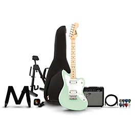 Squier Mini Jazzmaster HH Maple Fingerboard Electric Guitar & Frontman 20G Guitar Combo Bundle -