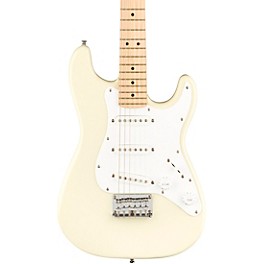 Blemished Squier Mini Stratocaster Maple Fingerboard Limited-Edition Electric Guitar Level 2 Olympic White 197881110499