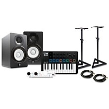 Arturia MiniLab 3 25 Slim-key Controller with Minifuse 2 USB Audio Interface and Yamaha HS5 5-inch Studio Monitor Pair Bundle (Stands/Cables Included)