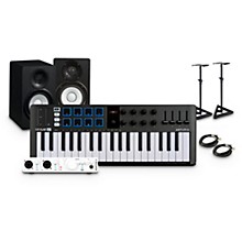 Arturia MiniLab 3 37-Key Controller Bundle With Minifuse 2 Interface, Yamaha HS5 Monitor Pair and Stands/Cables -