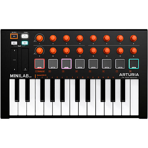 Arturia Minilab Mkii Mini Hybrid Keyboard Controller Orange Edition Guitar Center