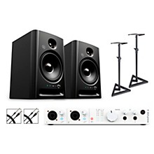Arturia Minifuse 4 with Harbinger Studio Monitor Pair (Stands & Cables Included)