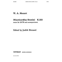 Novello Misericordias Domini K.222 SATB