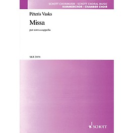 Schott Missa SATB a cappella Composed by Peteris Vasks