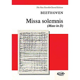 Novello Missa Solemnis (Mass in D) (Vocal Score) SATB Composed by Ludwig van Beethoven